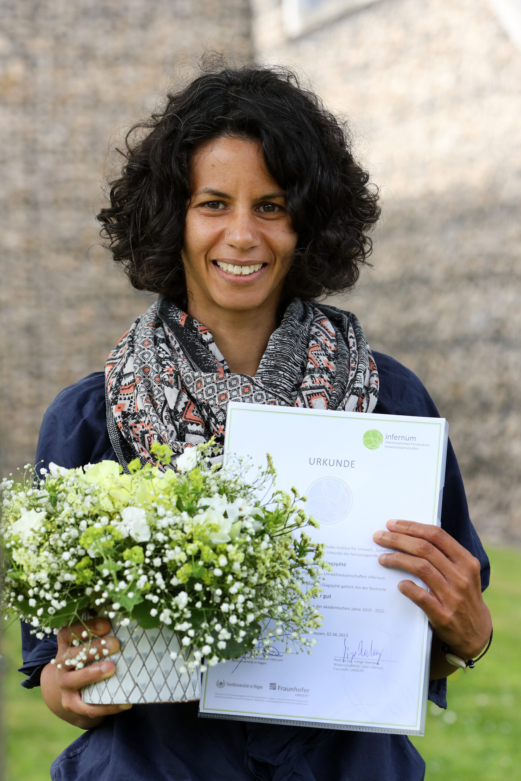 Mariam Diagayété (eine der zwei besten Absolventinnen der akademischen Jahre 2019-2022); Photo © Ilka Drnovsek